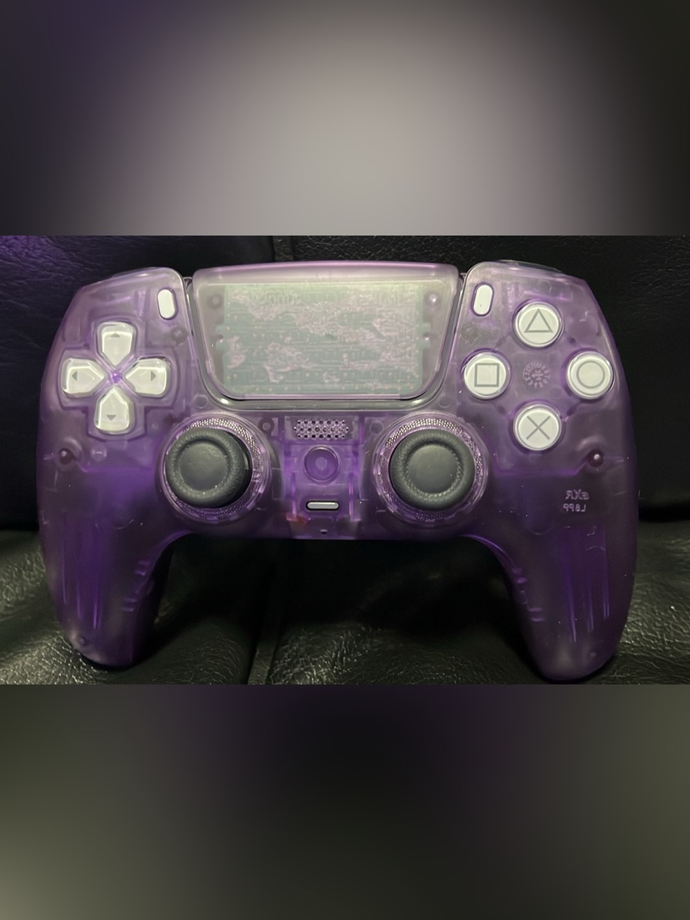 PlayStation 4 pro controller custom *transparent purple*